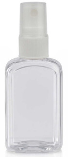 ACARSÜS, ACAR SÜS, Acar Süs - ŞİŞE PLASTİK MİKA SPREY KAPAKLI KARE DÜZ 50CC