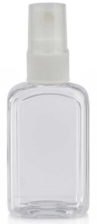 ŞİŞE PLASTİK MİKA SPREY KAPAKLI KARE DÜZ 50CC