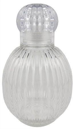 ŞİŞE PLASTİK MİKA YUVARLAK ÇİZGİLİ 50CC PK:25