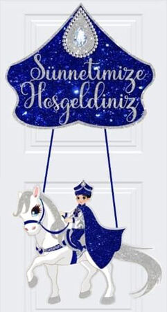 SÜNNET SÜSÜ ATLI SÜNNETİME HOŞGELDİNİZ GÜMÜŞ PK:1 