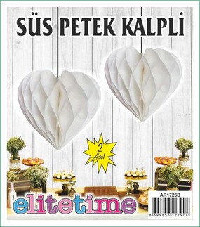 ELITETIME, ACARSÜS, ACAR SÜS, Acar Süs - SÜS PONPON KALPLİ BEYAZ PK:2 KL:720