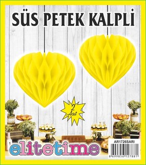 ELITETIME, ACARSÜS, ACAR SÜS, Acar Süs - SÜS PONPON KALPLİ SARI PK:2 KL:720