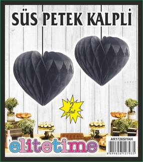 ELITETIME, ACARSÜS, ACAR SÜS, Acar Süs - SÜS PONPON KALPLİ SİYAH PK:2 KL:720