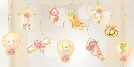 SÜS SARKIT BRIDE TO BE 10 LU SET ALTIN PK:10