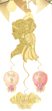SÜS SARKIT BRIDE TO BE 4 LÜ SET ALTIN PK:4 KL:300