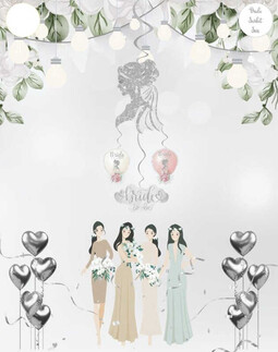 SÜS SARKIT BRIDE TO BE 4 LÜ SET GÜMÜŞ PK:4 KL:300 - Thumbnail