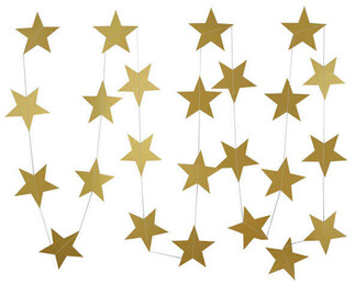 SÜS SARKIT YILDIZ METALİZE PARLAK 24 LÜ SET ALTIN - Thumbnail