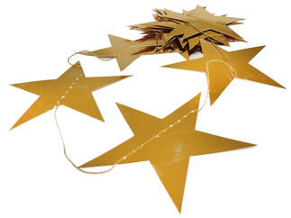 SÜS SARKIT YILDIZ METALİZE PARLAK 24 LÜ SET ALTIN - Thumbnail