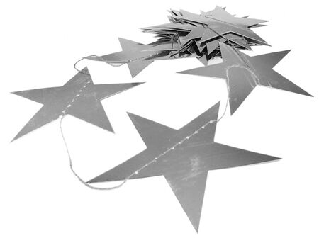 SÜS SARKIT YILDIZ METALİZE PARLAK 24 LÜ SET GÜMÜŞ