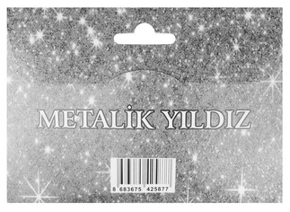 SÜS SARKIT YILDIZ METALİZE PARLAK 24 LÜ SET GÜMÜŞ - Thumbnail