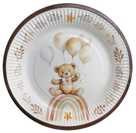 TABAK AYICIK RETRO KARTON 300 GR 23 CM PK:8 KL:300