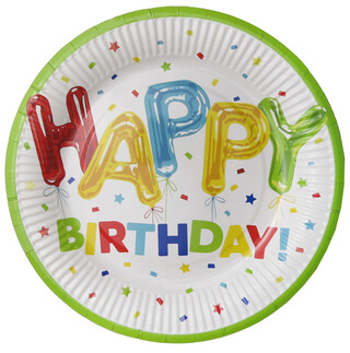 ACARSÜS, ACAR SÜS, Acar Süs - TABAK HAPPY BIRTHDAY BALON KARTON 300 GR 23CM PK:8