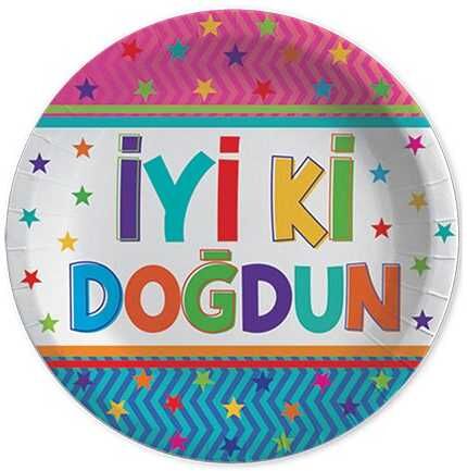 TABAK İYİKİ DOĞDUN FUNSTAR 23CM PK:8 KL:48