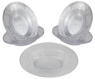 ACARSÜS, ACAR SÜS, Acar Süs - TABAK KASE KRİSTAL MİKA OVAL ŞEFFAF PK:10 KL:30