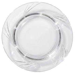 ACARSÜS, ACAR SÜS, Acar Süs - TABAK KRİSTAL MİKA 22,5CM PARLAK ŞEFFAF PK:6 KL:24