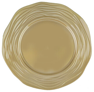 ACARSÜS, ACAR SÜS, Acar Süs - TABAK KRİSTAL MİKA 26 CM ALTIN PK:6 KL:24