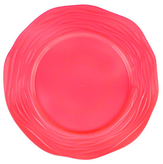 ACARSÜS, ACAR SÜS, Acar Süs - TABAK KRİSTAL MİKA 26 CM KIRMIZI PK:6 KL:24