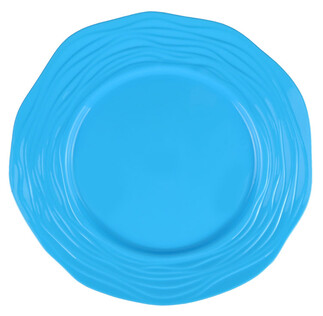 ACARSÜS, ACAR SÜS, Acar Süs - TABAK KRİSTAL MİKA 26 CM PARLAK MAVİ PK:6 KL:24