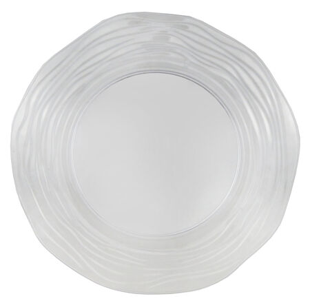 TABAK KRİSTAL MİKA 26 CM PARLAK ŞEFFAF PK:6 KL:24