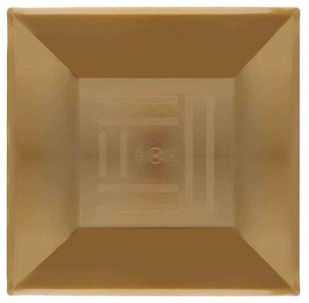 TABAK KRİSTAL MİKA KARE 21 CM ALTIN PK:6 KL:30