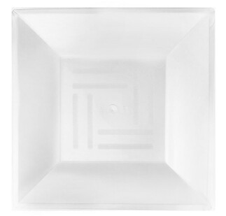 ACARSÜS, ACAR SÜS, Acar Süs - TABAK KRİSTAL MİKA KARE 21 CM BEYAZ PK:6 KL:30