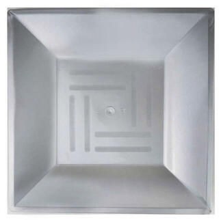 ACARSÜS, ACAR SÜS, Acar Süs - TABAK KRİSTAL MİKA KARE 21 CM GÜMÜŞ PK:6 KL:30