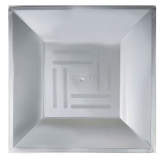 ACARSÜS, ACAR SÜS, Acar Süs - TABAK KRİSTAL MİKA KARE 21 CM GÜMÜŞ PK:6 KL:30