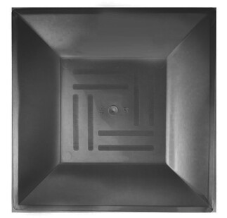 ACARSÜS, ACAR SÜS, Acar Süs - TABAK KRİSTAL MİKA KARE 21 CM SİYAH PK:6 KL:30