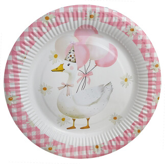 TABAK KUĞ,KAZ,ÖRNEK KARTON 300 GR 23 CM PK:8 - Thumbnail