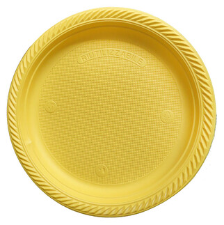 ACARSÜS, ACAR SÜS, Acar Süs - TABAK POLİPROPİLEN 22 CM KOYU SARI PK:25 KL:40