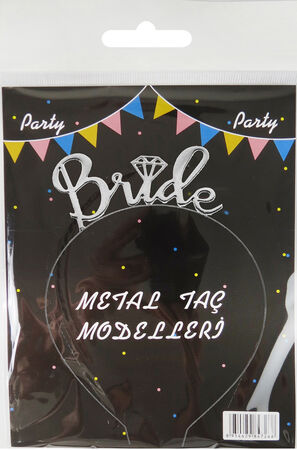 TAÇ METAL BRIDE PIRLANTALI GÜMÜŞ PK:1 KL:250