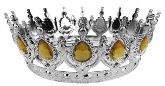 ELITETIME, ACARSÜS, ACAR SÜS, Acar Süs - TAÇ PLASTİK GÜMÜŞ PASTA SÜSÜ TAŞLI ALTIN PK:1