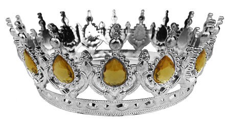 TAÇ PLASTİK GÜMÜŞ PASTA SÜSÜ TAŞLI ALTIN PK:1