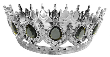 TAÇ PLASTİK GÜMÜŞ PASTA SÜSÜ TAŞLI GÜMÜŞ PK:1